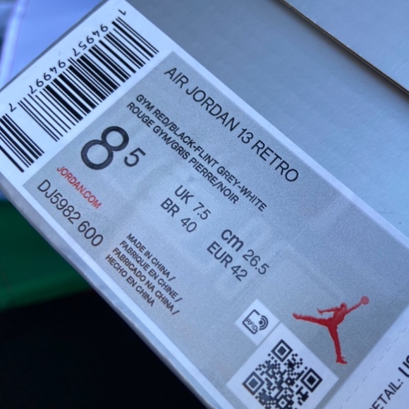AIR JORDAN RETRO 13 FLINT RED